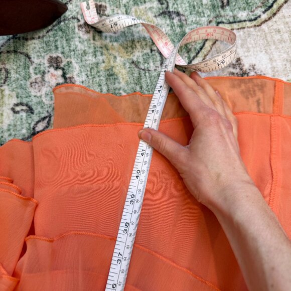 NWT Asos Design Curve Corset Mini Dress With Soft Cowl Front In Orange Size 20 - Picture 7 of 9